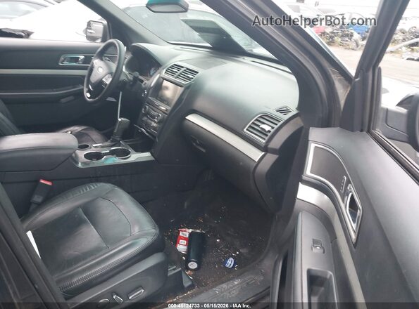 1FM5K7D80GGA35093 2016 FORD EXPLORER Black Вид салону спереду
