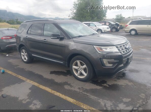 1FM5K7D80GGD03057 2016 FORD EXPLORER Серый Передняя правая четверть