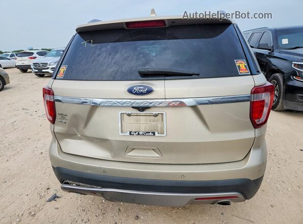 1FM5K7D80HGD53295 2017 FORD EXPLORER Tan Vista trasera