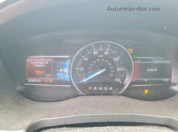 1FM5K7D80HGD95921 2017 FORD EXPLORER White Widok zestawu wskaźników