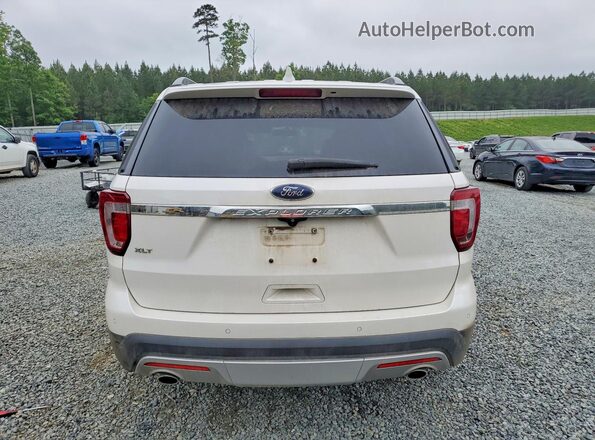 1FM5K7D81HGC76047 2017 FORD EXPLORER White Widok z tyłu