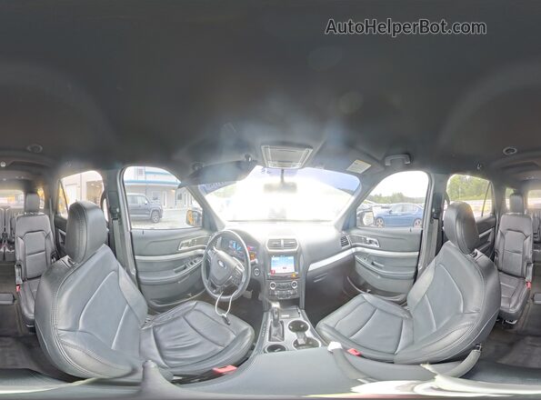 1FM5K7D81HGC76047 2017 FORD EXPLORER White Widok wnętrza 360 stopni