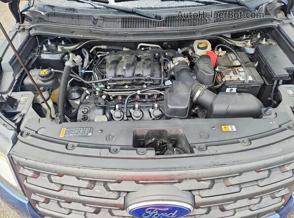 1FM5K7D81JGA40312 2018 FORD EXPLORER Синий Вид подкапотного пространства