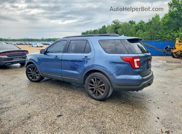 1FM5K7D81JGA40312 2018 FORD EXPLORER Синий Задняя левая четверть