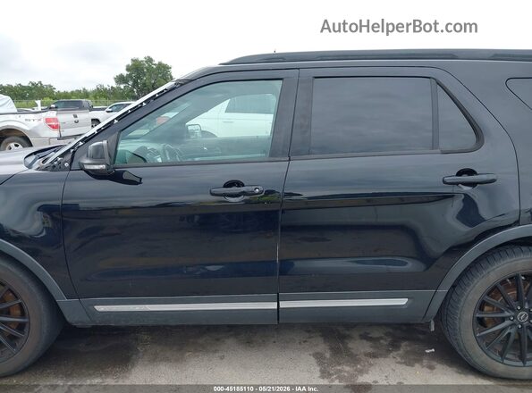 1FM5K7D82GGA86076 2016 FORD EXPLORER Black Widok wnętrza z tyłu