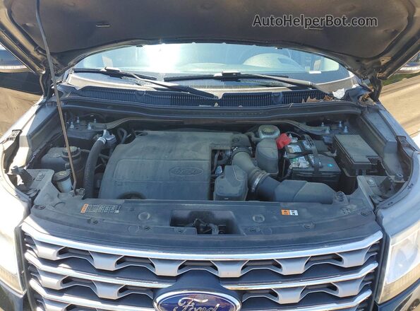 1FM5K7D82HGC29870 2017 FORD EXPLORER Black Вид задньої частини салону