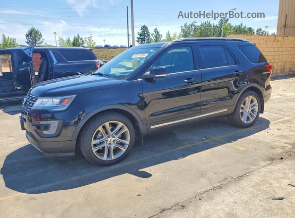 1FM5K7D82HGC29870 2017 FORD EXPLORER Black Передня ліва чверть