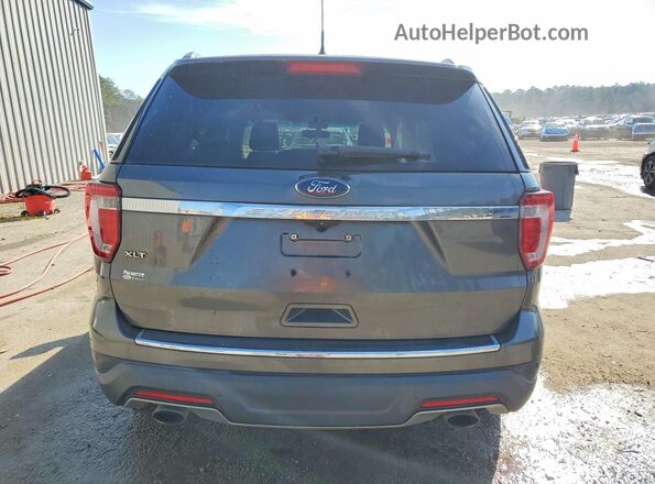 1FM5K7D82JGA91317 2018 FORD EXPLORER Серый Вид сзади