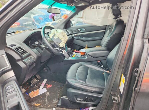 1FM5K7D82JGA91317 2018 FORD EXPLORER Серый Вид салона спереди