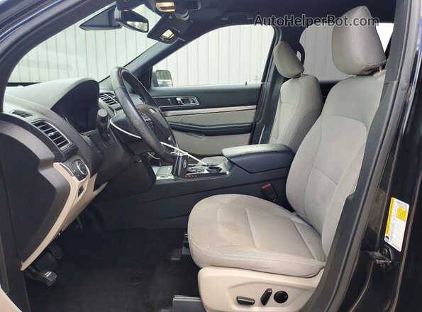 1FM5K7D82KGA37484 2019 FORD EXPLORER Черный Вид салона спереди