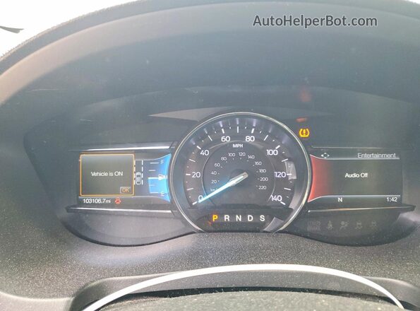 1FM5K7D82KGA37484 2019 FORD EXPLORER Черный Вид щитка приборов