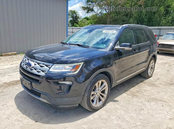 1FM5K7D82KGA37484 2019 FORD EXPLORER Черный Передняя левая четверть