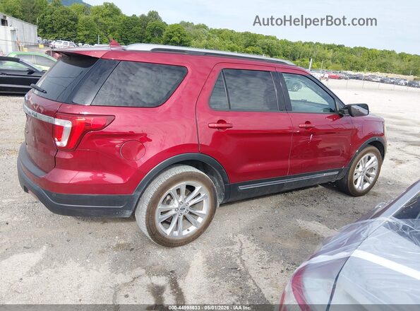 1FM5K7D82KGA44645 2019 FORD FORD EXPLORER Red უკანა სალონის ხედი