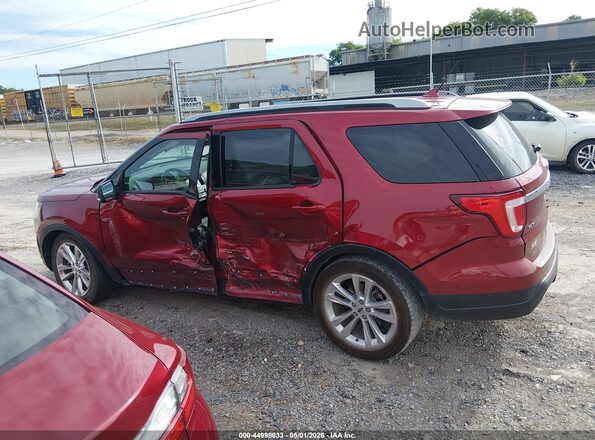 1FM5K7D82KGA44645 2019 FORD FORD EXPLORER Red სალონის 360-გრადუსიანი ხედი