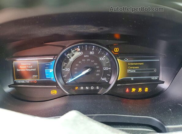 1FM5K7D82KGB25841 2019 FORD EXPLORER Черный Вид щитка приборов