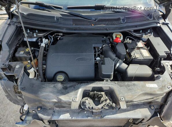 1FM5K7D83HGC75062 2017 FORD EXPLORER Синий Вид подкапотного пространства