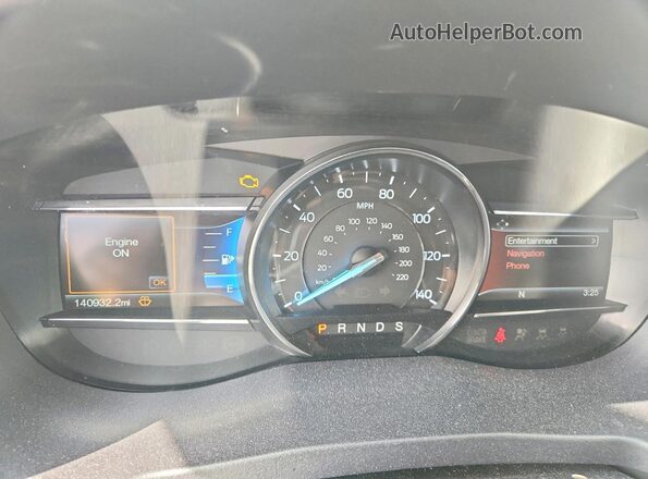 1FM5K7D83HGC75062 2017 FORD EXPLORER Синий Вид щитка приборов