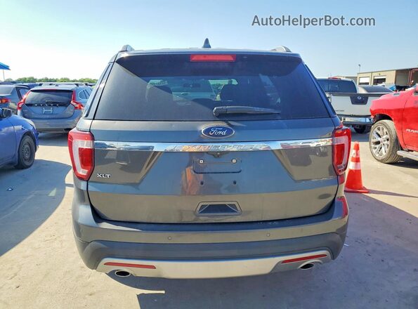 1FM5K7D83HGD53789 2017 FORD EXPLORER Gold Vista trasera