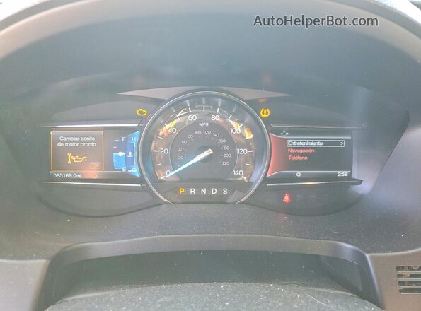 1FM5K7D83HGE12498 2017 FORD EXPLORER Серебряный Вид щитка приборов