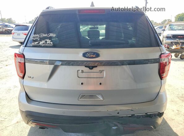 1FM5K7D83HGE12498 2017 FORD EXPLORER Серебряный Вид сзади