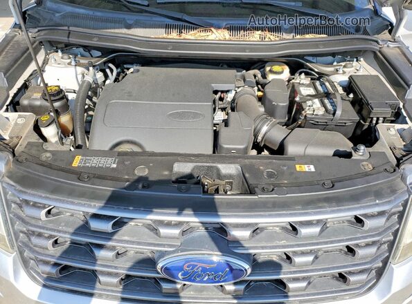 1FM5K7D83HGE12498 2017 FORD EXPLORER Серебряный Вид подкапотного пространства