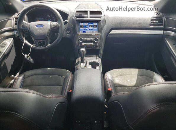 1FM5K7D83KGA60031 2019 FORD EXPLORER Серебряный Вид панели приборов