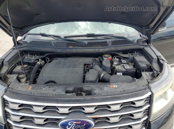 1FM5K7D84HGD78894 2017 FORD FORD EXPLORER Черный Вид подкапотного пространства