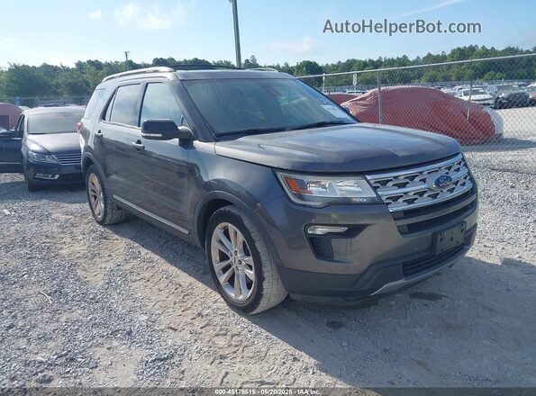 1FM5K7D84JGC33490 2018 FORD EXPLORER Gray Առջևի աջ