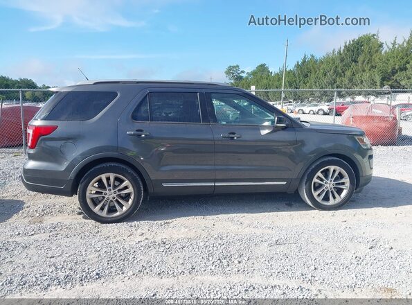 1FM5K7D84JGC33490 2018 FORD EXPLORER Gray Սալոնի հետևի տեսք