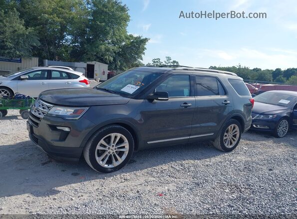 1FM5K7D84JGC33490 2018 FORD EXPLORER Gray Սալոնի 360 աստիճան տեսք