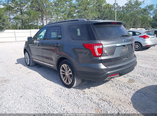1FM5K7D84JGC33490 2018 FORD EXPLORER Gray Հետևի ձախ
