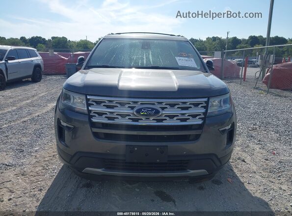 1FM5K7D84JGC33490 2018 FORD EXPLORER Gray Դիմացի տեսք