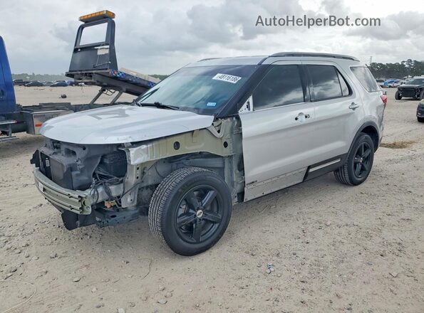 1FM5K7D84KGA07547 2019 FORD EXPLORER Серебряный Передняя левая четверть
