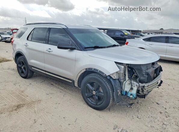 1FM5K7D84KGA07547 2019 FORD EXPLORER Серебряный Передняя правая четверть