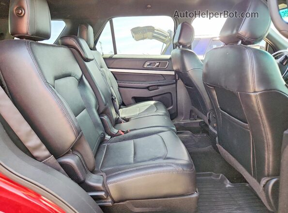 1FM5K7D85GGA85925 2016 FORD EXPLORER Red Vista interior trasera