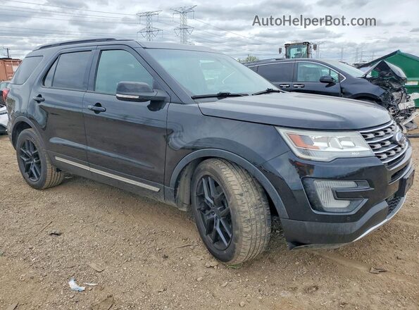 1FM5K7D85GGC47004 2016 FORD EXPLORER Черный Передняя правая четверть