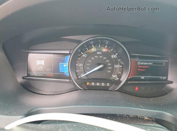1FM5K7D85GGC47004 2016 FORD EXPLORER Черный Вид щитка приборов