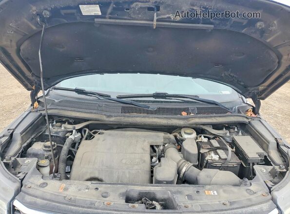 1FM5K7D85GGC47004 2016 FORD EXPLORER Черный Вид задней части салона