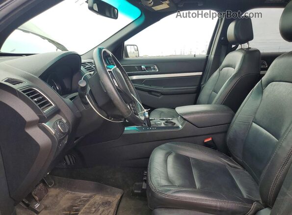 1FM5K7D85GGC47004 2016 FORD EXPLORER Черный Вид салона спереди