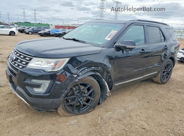 1FM5K7D85GGC47004 2016 FORD EXPLORER Черный Передняя левая четверть