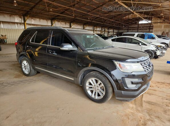 1FM5K7D85HGC63575 2017 FORD EXPLORER Черный Передняя правая четверть