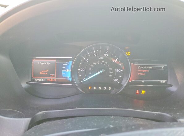 1FM5K7D85HGD82601 2017 FORD EXPLORER Белый Вид щитка приборов