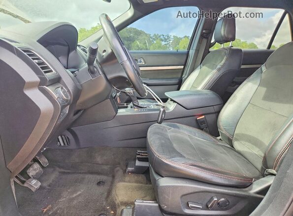 1FM5K7D85JGA30429 2018 FORD EXPLORER Charcoal Widok wnętrza z przodu