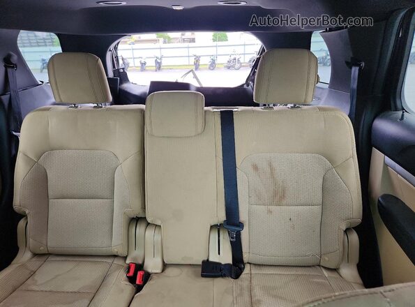1FM5K7D86GGC33127 2016 FORD EXPLORER Brown Widok tylnych siedzeń