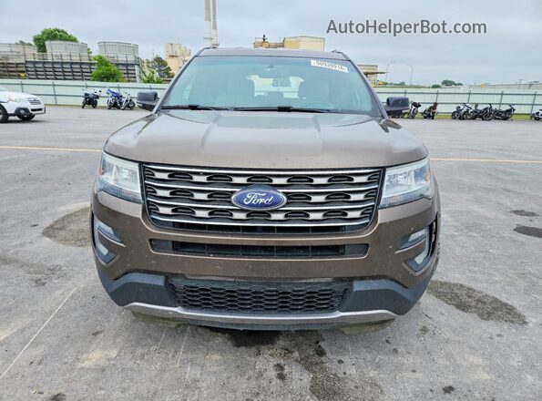1FM5K7D86GGC33127 2016 FORD EXPLORER Brown Widok z przodu
