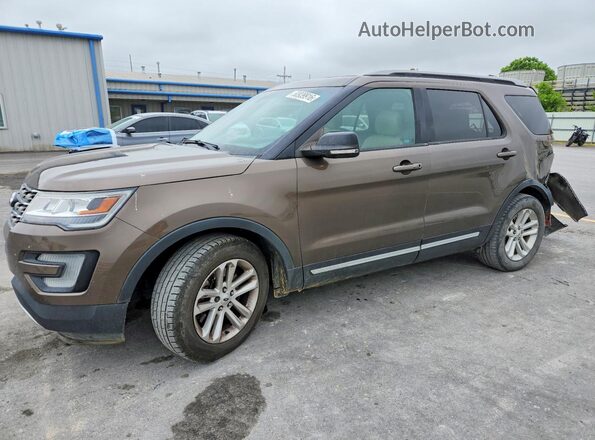 1FM5K7D86GGC33127 2016 FORD EXPLORER Brown Przód lewy