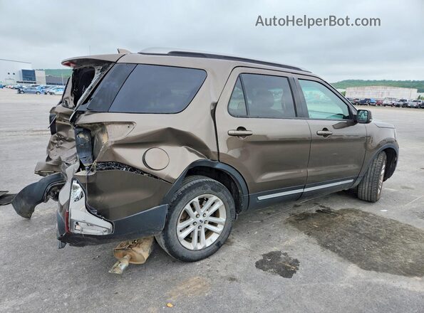 1FM5K7D86GGC33127 2016 FORD EXPLORER Brown Tył prawy