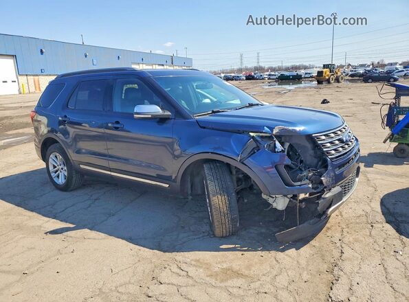 1FM5K7D86HGA02665 2017 FORD FORD EXPLORER Blue Przód prawy