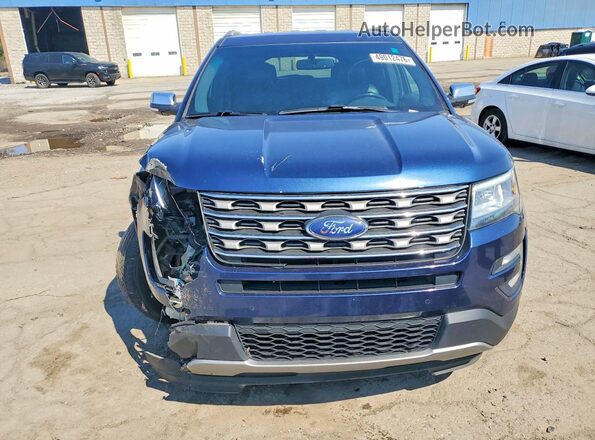 1FM5K7D86HGA02665 2017 FORD FORD EXPLORER Blue Widok z przodu
