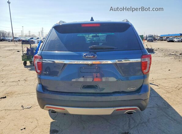 1FM5K7D86HGA02665 2017 FORD FORD EXPLORER Blue Widok z tyłu